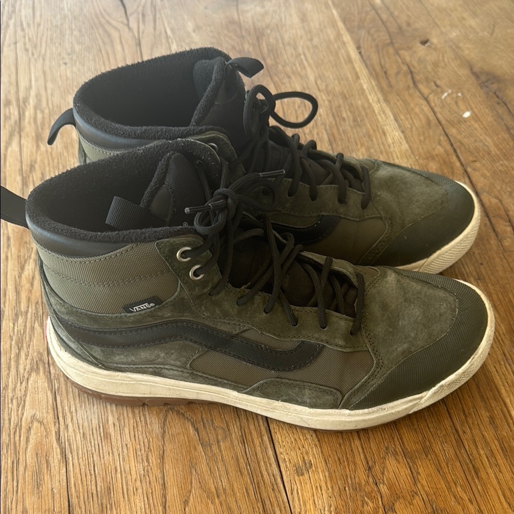 Vans Men's High-Top Sneakers - Olive Green